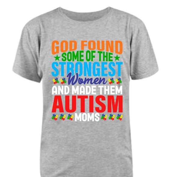 Autism Mom cotton jersey T-Shirts - Picture 1 of 3